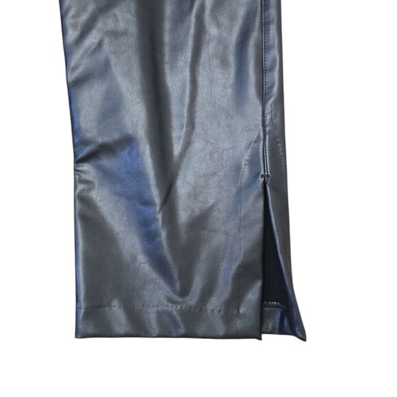 Abercrombie & Fitch The 90s Straight Ultra High Rise Vegan Leather Pants Size 26 - Picture 10 of 13